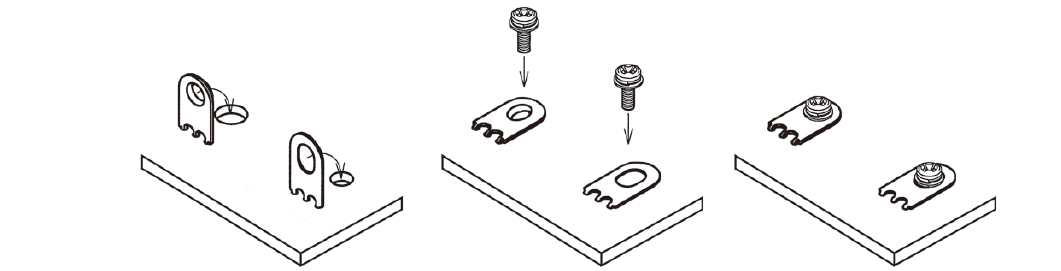 How to use the radial  lead taping earth terminal