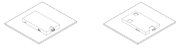 Method of shield case on pc board.