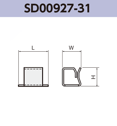 シールドクリップ SD000927-31 基板実装用 適合板厚0.2~0.3 mm SMT 表面実装 RoHS指令対応品