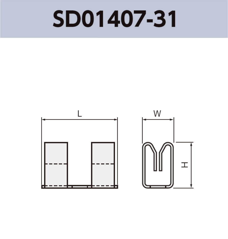 シールドクリップ SD01407-31 基板実装用 適合板厚0.2 mm SMT 表面実装 RoHS指令対応品