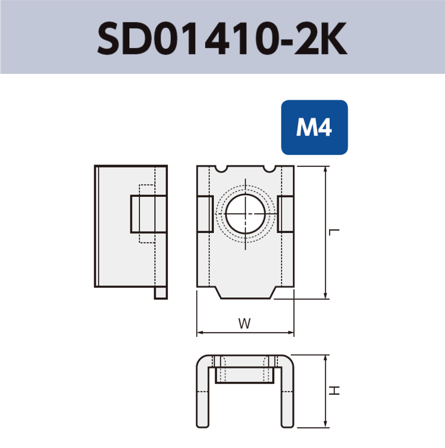 基板実装用 ネジ端子 SD01410-2K M4 RoHS対応品