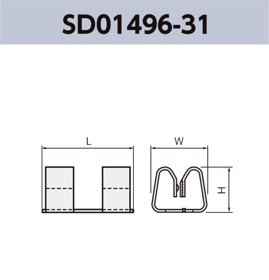 シールドクリップ SD01496-31 基板実装用 適合板厚0.3~0.5 mm SMT 表面実装 RoHS指令対応品