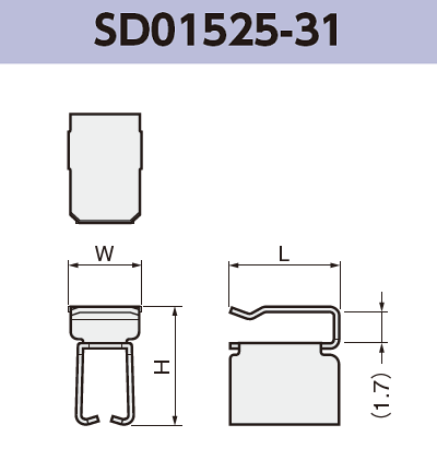 ワイヤーホルダー SD01525-31 基板実装用 SMT 表面実装 RoHS指令対応品