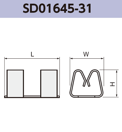 シールドクリップ SD01645-31 基板実装用 適合板厚0.3~0.5 mm SMT 表面実装 RoHS指令対応品