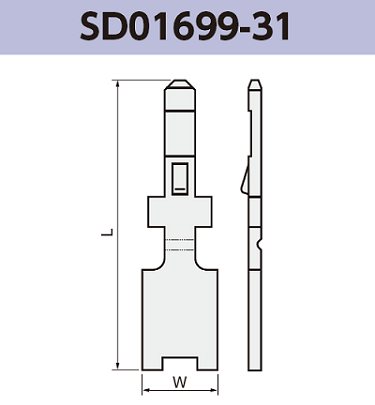 基板接続用端子 SD01699-31 基板実装用 SMT RoHS指令対応品