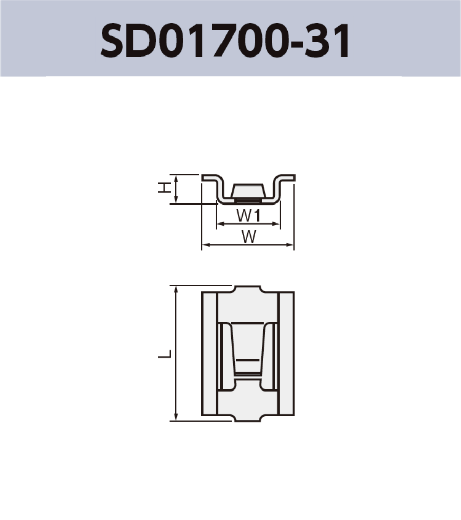 基板接続用端子 SD01700-31 基板実装用 SMT RoHS指令対応品