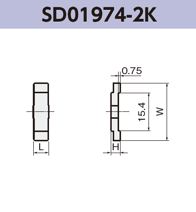 高電流バスバー SD01974-2K 基板実装用 SMT 表面実装 RoHS指令対応品
