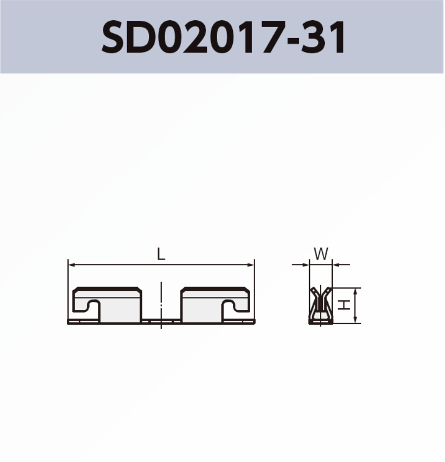 シールドクリップ SD02017-31 基板実装用 適合板厚0.15 mm SMT 表面実装 RoHS指令対応品