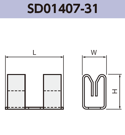 シールドクリップ SD01407-31 基板実装用 適合板厚0.2 mm SMT 表面実装 RoHS指令対応品