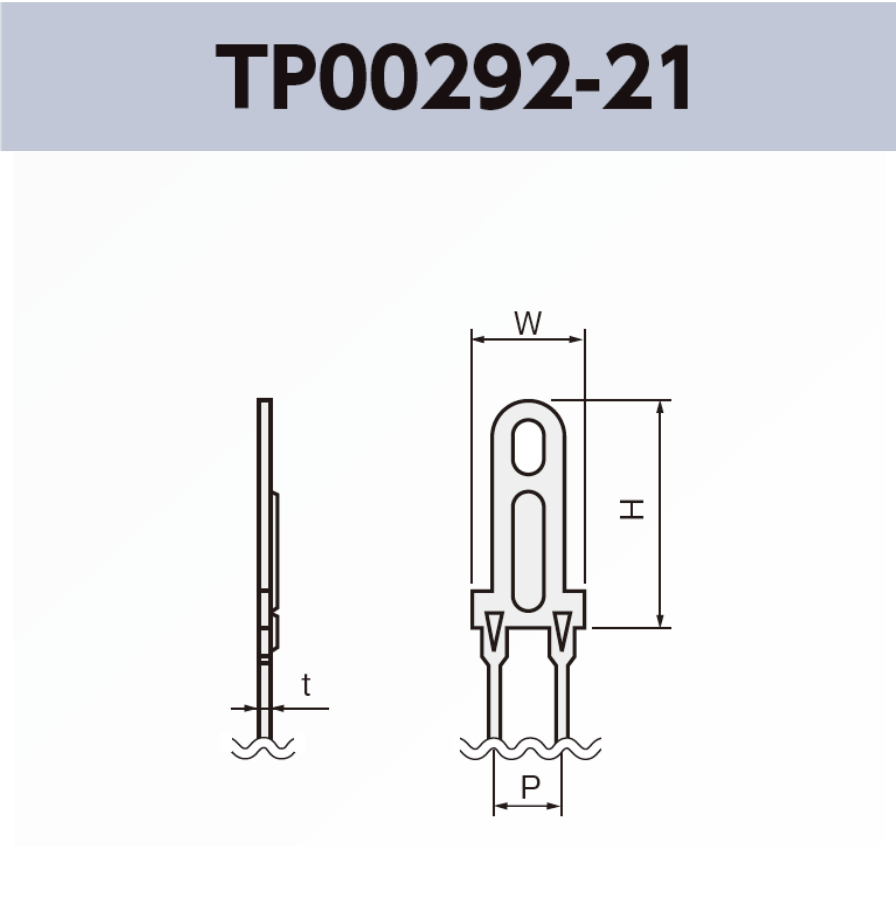 チェック端子 TP00292-21 基板実装用 RoHS指令対応品