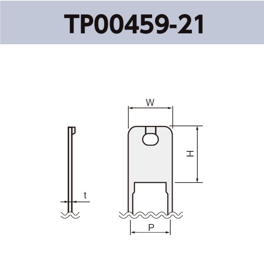 チェック端子 TP00459-21 基板実装用 ラジアルリードテーピング RoHS指令対応品